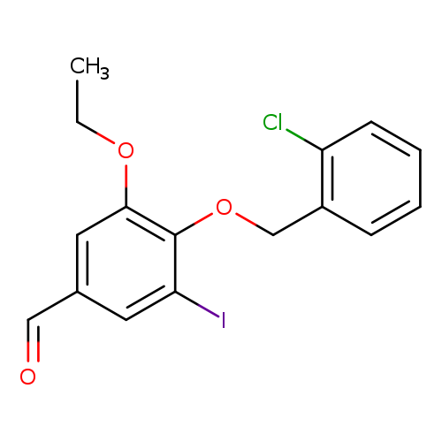 4-[(2-chlorophenyl)methoxy]-3-ethoxy-5-iodobenzaldehyde