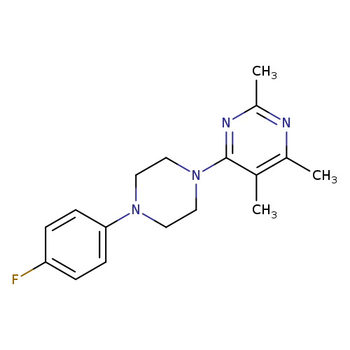 4-[4-(4-fluorophenyl)piperazin-1-yl]-2,5,6-trimethylpyrimidine
