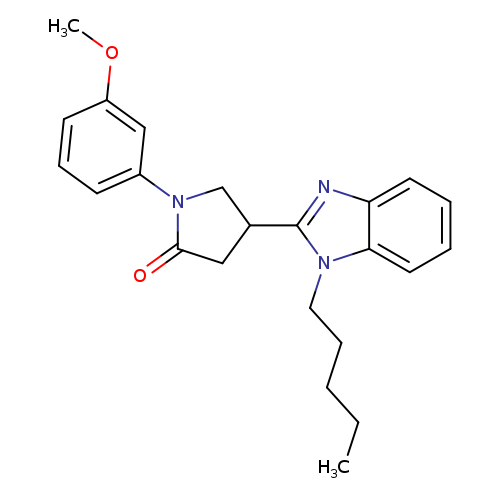 1-(3-methoxyphenyl)-4-(1-pentyl-1H-1,3-benzodiazol-2-yl)pyrrolidin-2-one
