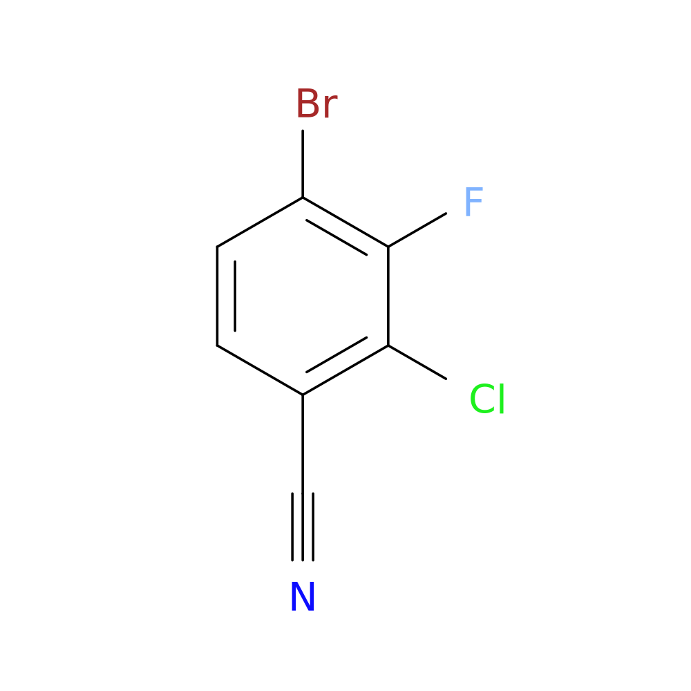 4-Bromo-2-chloro-3-fluorobenzonitrile