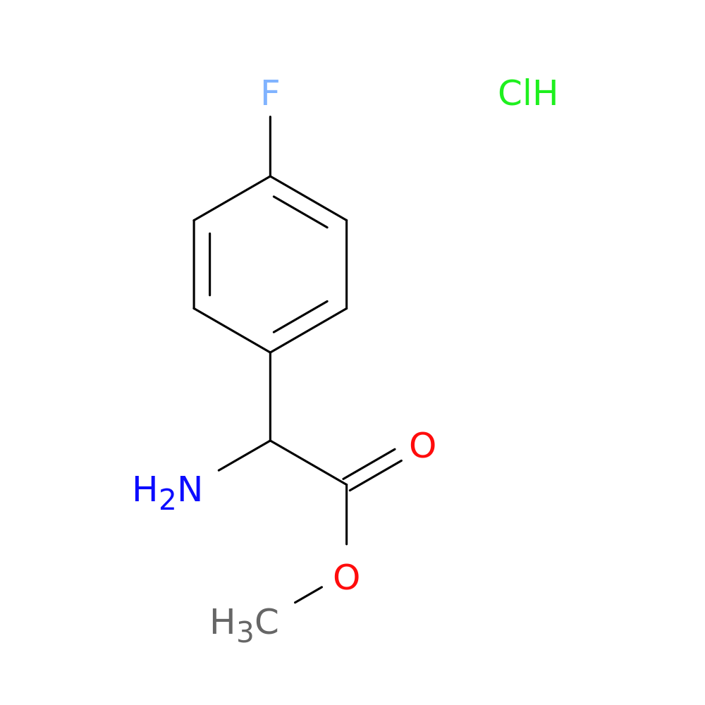 Benzeneacetic acid, α-amino-4-fluoro-, methyl ester, hydrochloride (1:1)