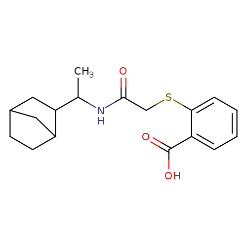 2-({[(1-{bicyclo[2.2.1]heptan-2-yl}ethyl)carbamoyl]methyl}sulfanyl)benzoic acid