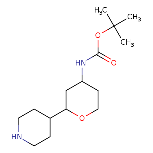 tert-butyl N-[2-(piperidin-4-yl)oxan-4-yl]carbamate