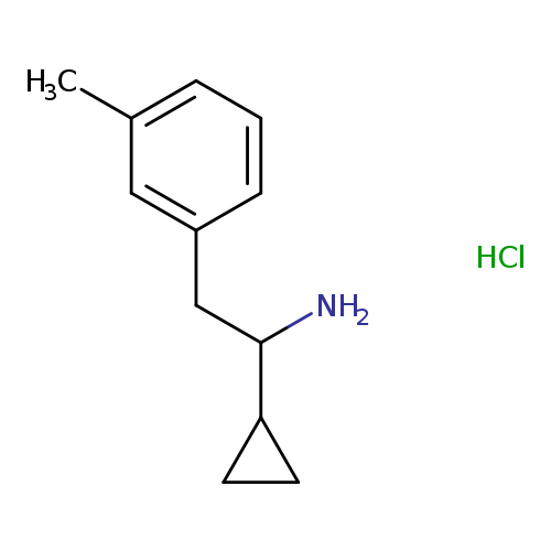 1-cyclopropyl-2-(3-methylphenyl)ethan-1-amine hydrochloride