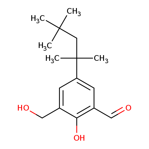 2-hydroxy-3-(hydroxymethyl)-5-(2,4,4-trimethylpentan-2-yl)benzaldehyde
