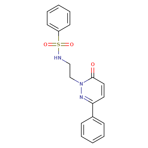 N-[2-(6-oxo-3-phenyl-1,6-dihydropyridazin-1-yl)ethyl]benzenesulfonamide