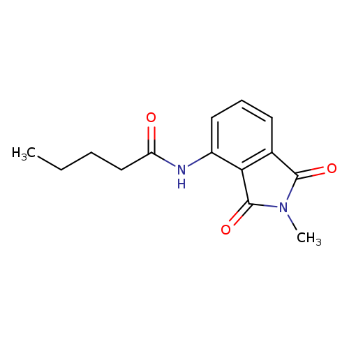 N-(2-methyl-1,3-dioxo-2,3-dihydro-1H-isoindol-4-yl)pentanamide