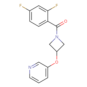 3-{[1-(2,4-difluorobenzoyl)azetidin-3-yl]oxy}pyridine