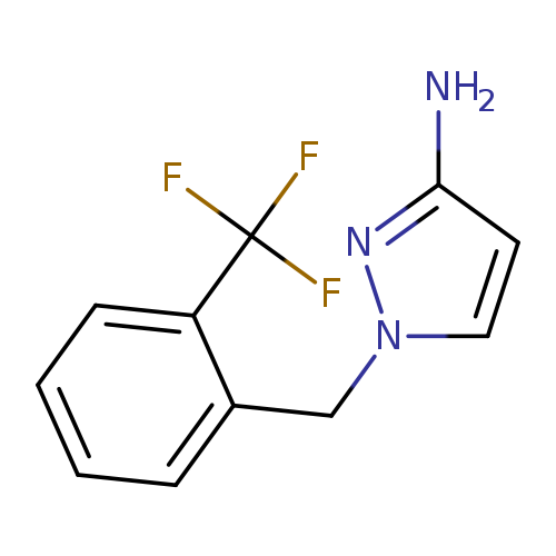 1-{[2-(trifluoromethyl)phenyl]methyl}-1H-pyrazol-3-amine