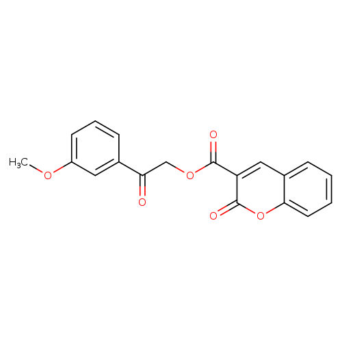 2-(3-methoxyphenyl)-2-oxoethyl 2-oxo-2H-chromene-3-carboxylate