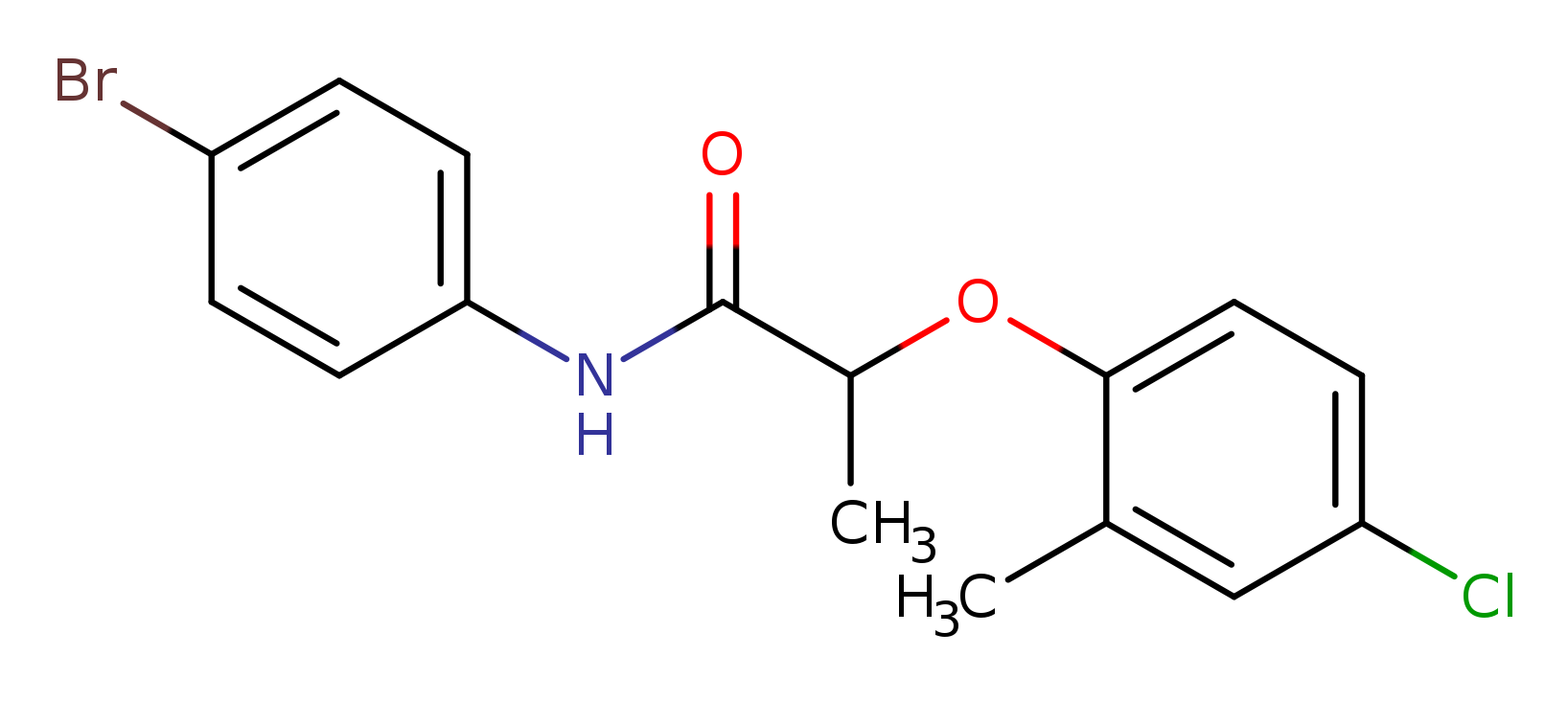N-(4-bromophenyl)-2-(4-chloro-2-methylphenoxy)propanamide
