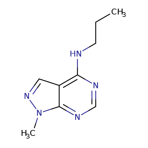 1-methyl-{N}-propyl-1{H}-pyrazolo[3,4-{d}]pyrimidin-4-amine