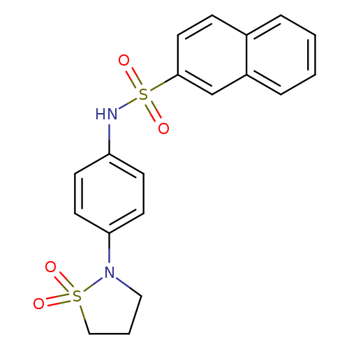 N-[4-(1,1-dioxo-1lambda6,2-thiazolidin-2-yl)phenyl]naphthalene-2-sulfonamide