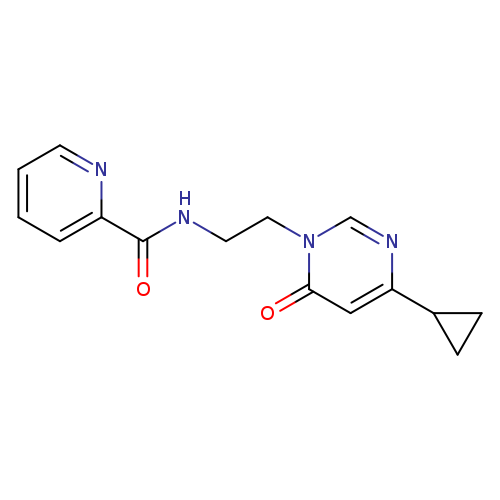N-[2-(4-cyclopropyl-6-oxo-1,6-dihydropyrimidin-1-yl)ethyl]pyridine-2-carboxamide