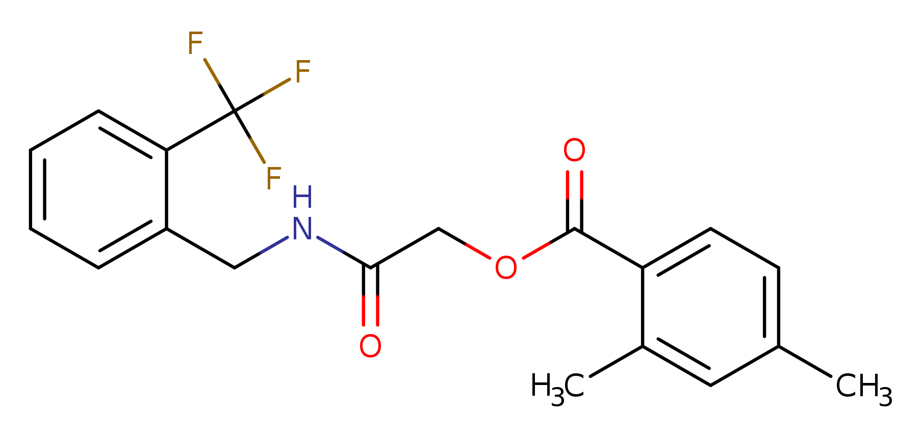 ({[2-(trifluoromethyl)phenyl]methyl}carbamoyl)methyl 2,4-dimethylbenzoate