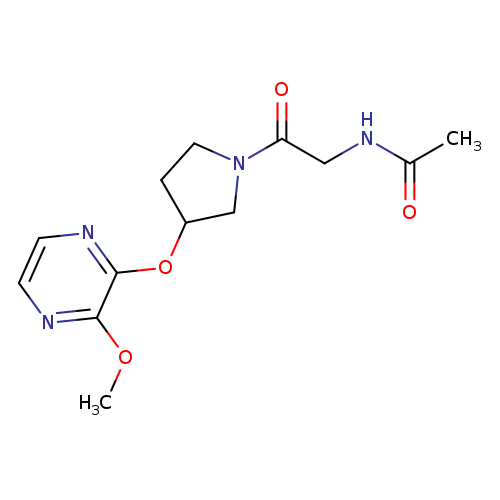 N-(2-{3-[(3-methoxypyrazin-2-yl)oxy]pyrrolidin-1-yl}-2-oxoethyl)acetamide