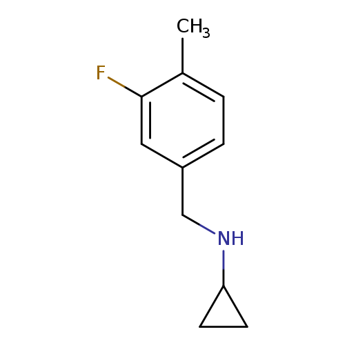 N-[(3-fluoro-4-methylphenyl)methyl]cyclopropanamine