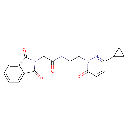 N-[2-(3-cyclopropyl-6-oxo-1,6-dihydropyridazin-1-yl)ethyl]-2-(1,3-dioxo-2,3-dihydro-1H-isoindol-2-yl)acetamide