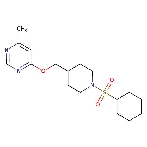 4-{[1-(cyclohexanesulfonyl)piperidin-4-yl]methoxy}-6-methylpyrimidine