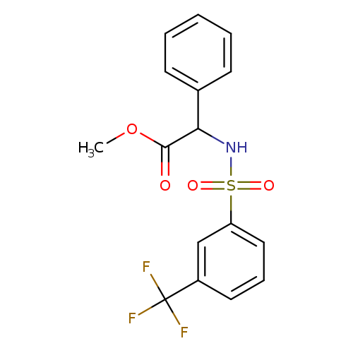 methyl 2-phenyl-2-[3-(trifluoromethyl)benzenesulfonamido]acetate