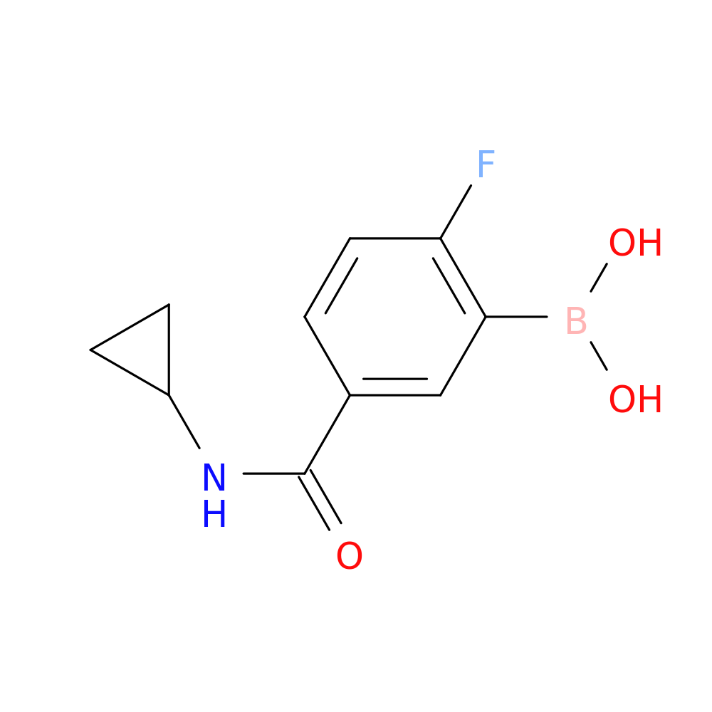 5-(Cyclopropylcarbamoyl)-2-fluorophenylboronic acid