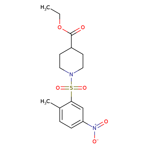 ethyl 1-(2-methyl-5-nitrobenzenesulfonyl)piperidine-4-carboxylate