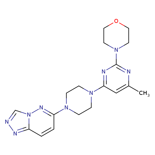 4-[4-methyl-6-(4-{[1,2,4]triazolo[4,3-b]pyridazin-6-yl}piperazin-1-yl)pyrimidin-2-yl]morpholine