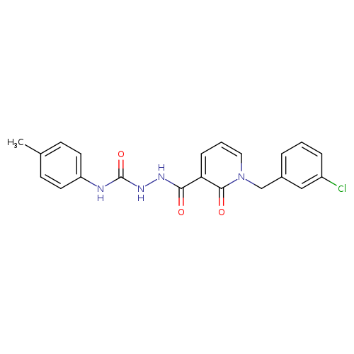 1-[(3-chlorophenyl)methyl]-N-{[(4-methylphenyl)carbamoyl]amino}-2-oxo-1,2-dihydropyridine-3-carboxamide