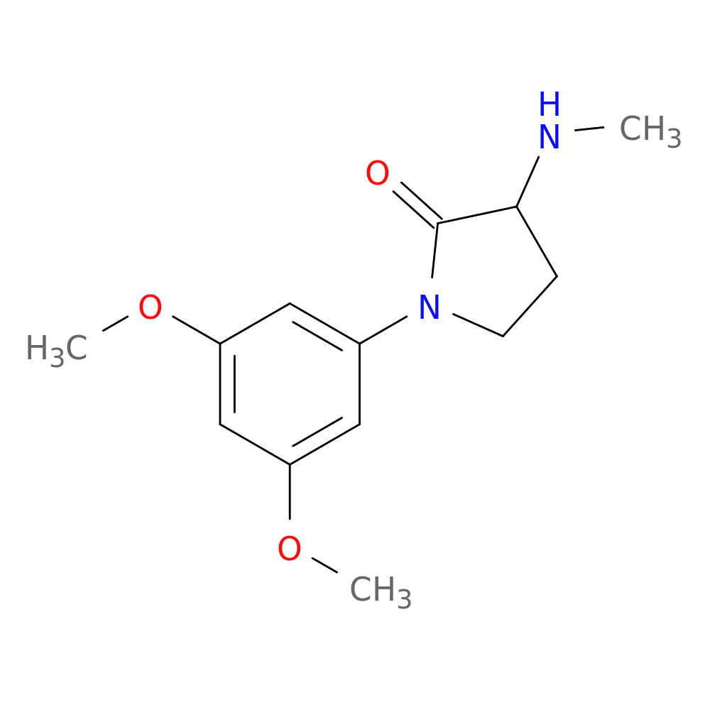 1-(3,5-dimethoxyphenyl)-3-(methylamino)pyrrolidin-2-one