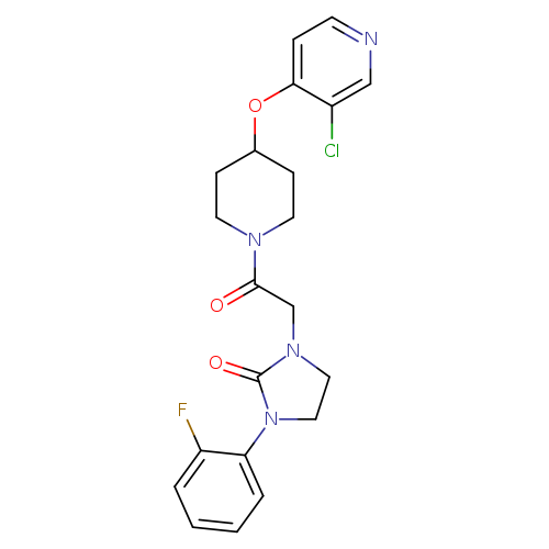 1-(2-{4-[(3-chloropyridin-4-yl)oxy]piperidin-1-yl}-2-oxoethyl)-3-(2-fluorophenyl)imidazolidin-2-one