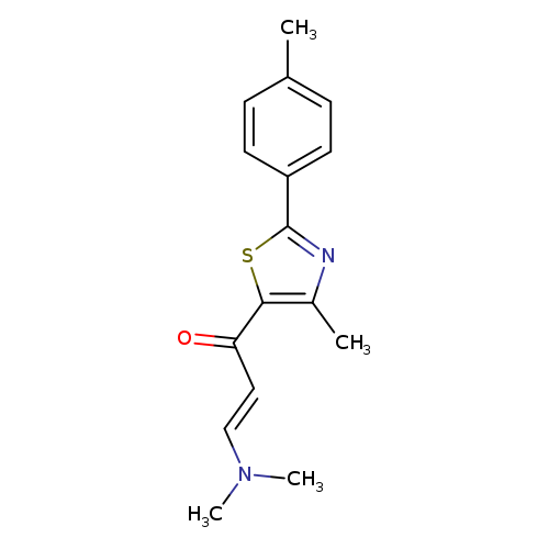(2E)-3-(dimethylamino)-1-[4-methyl-2-(4-methylphenyl)-1,3-thiazol-5-yl]prop-2-en-1-one