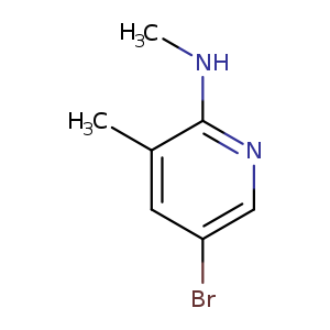 2-Pyridinamine, 5-bromo-N,3-dimethyl-