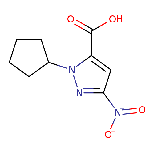 1-cyclopentyl-3-nitro-1H-pyrazole-5-carboxylic acid