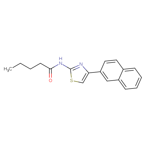 N-[4-(naphthalen-2-yl)-1,3-thiazol-2-yl]pentanamide