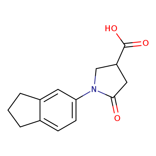 1-(2,3-Dihydro-1H-inden-5-yl)-5-oxopyrrolidine-3-carboxylic acid