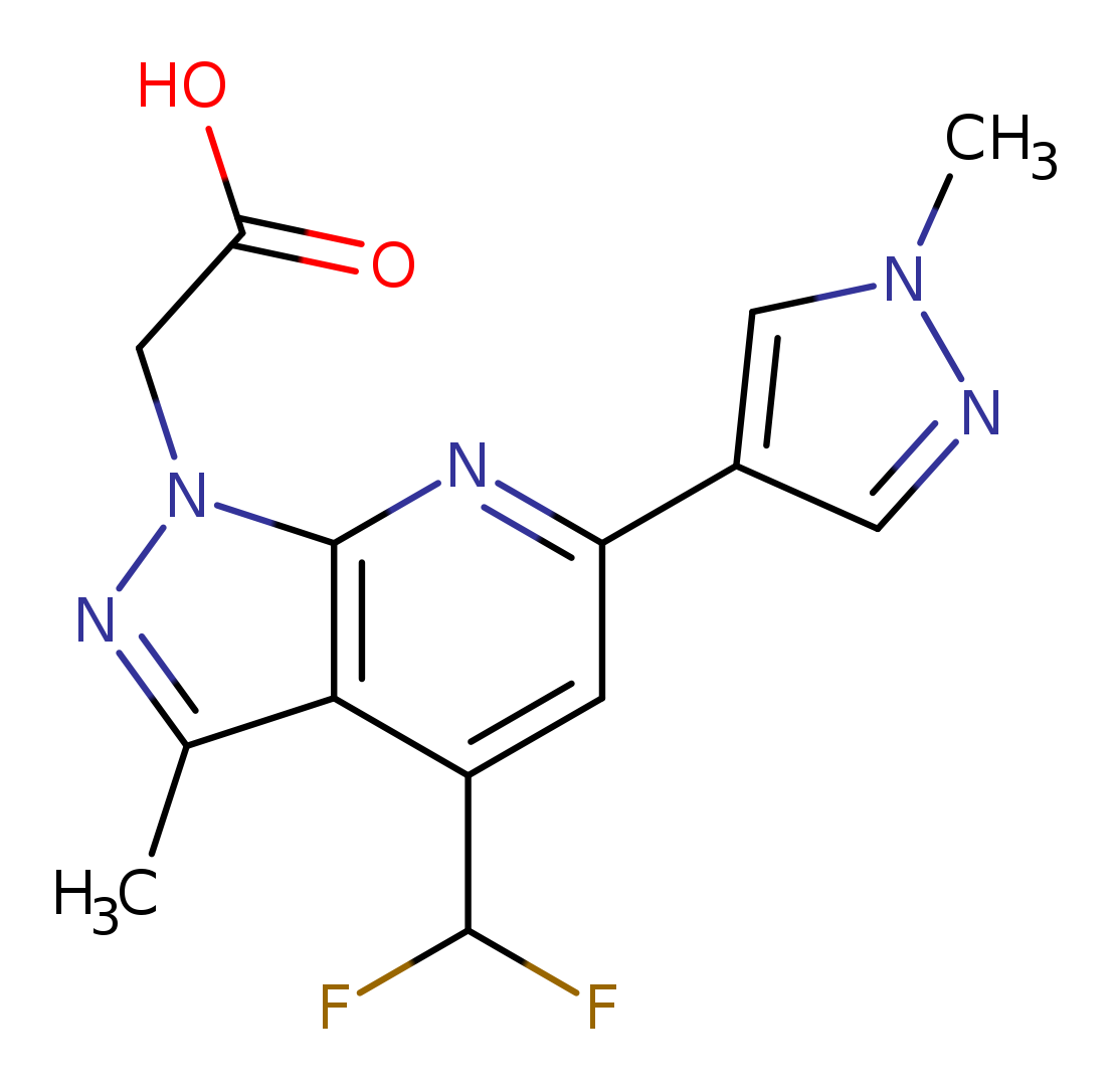 [4-(Difluoromethyl)-3-methyl-6-(1-methyl-1H-pyrazol-4-yl)-1H-pyrazolo[3,4-b]pyridin-1-yl]acetic acid