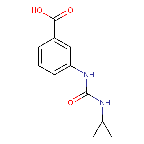 3-[(Cyclopropylcarbamoyl)amino]benzoic acid