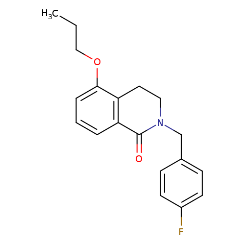 2-[(4-fluorophenyl)methyl]-5-propoxy-1,2,3,4-tetrahydroisoquinolin-1-one