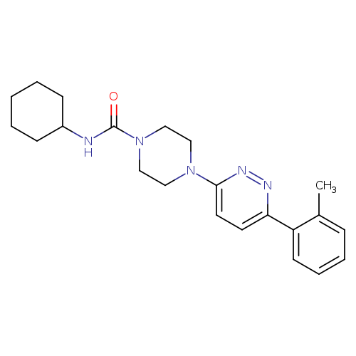 N-cyclohexyl-4-[6-(2-methylphenyl)pyridazin-3-yl]piperazine-1-carboxamide