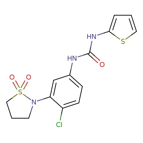 1-[4-chloro-3-(1,1-dioxo-1lambda6,2-thiazolidin-2-yl)phenyl]-3-(thiophen-2-yl)urea