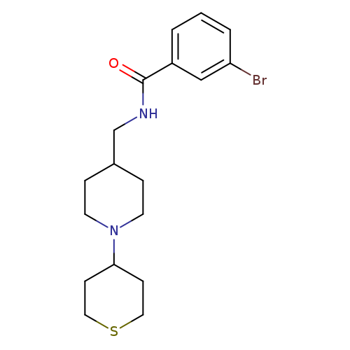 3-bromo-N-{[1-(thian-4-yl)piperidin-4-yl]methyl}benzamide