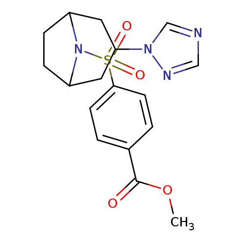 methyl 4-{[3-(1H-1,2,4-triazol-1-yl)-8-azabicyclo[3.2.1]octan-8-yl]sulfonyl}benzoate
