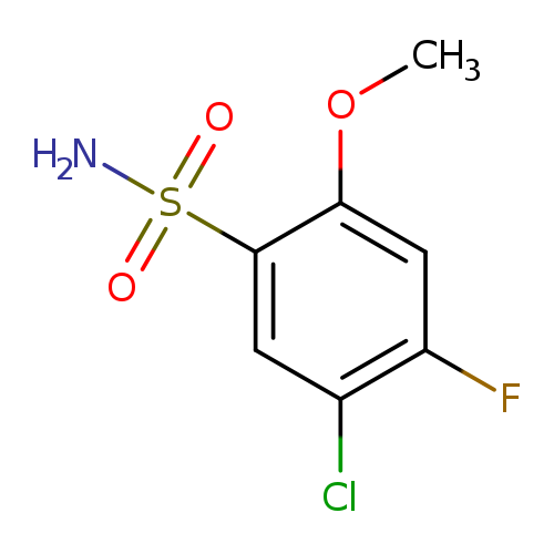5-chloro-4-fluoro-2-methoxybenzene-1-sulfonamide