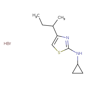 4-(butan-2-yl)-N-cyclopropyl-1,3-thiazol-2-amine hydrobromide