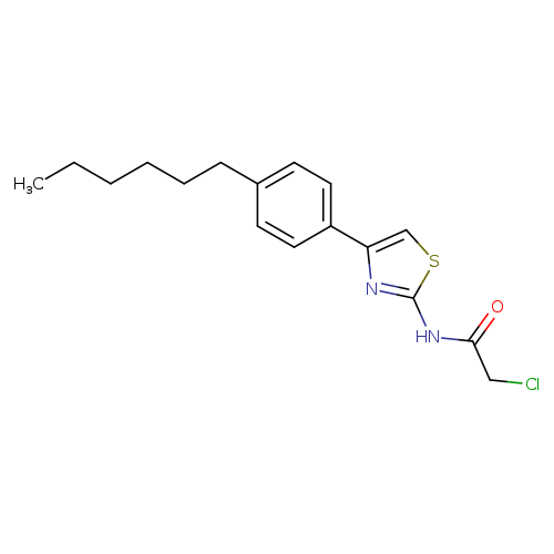 2-Chloro-N-(4-(4-hexylphenyl)thiazol-2-yl)acetamide