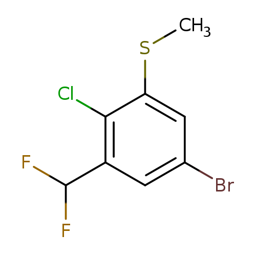 5-bromo-2-chloro-1-(difluoromethyl)-3-(methylsulfanyl)benzene
