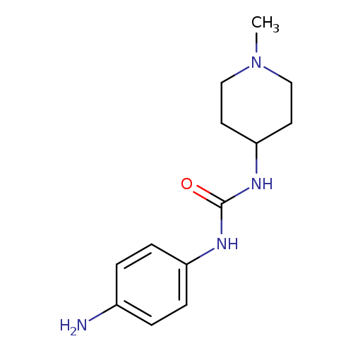 1-(4-aminophenyl)-3-(1-methylpiperidin-4-yl)urea