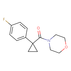 4-[1-(4-fluorophenyl)cyclopropanecarbonyl]morpholine