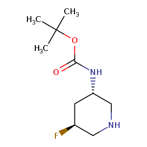 Carbamic acid, N-[(3S,5S)-5-fluoro-3-piperidinyl]-, 1,1-dimethylethyl ester
