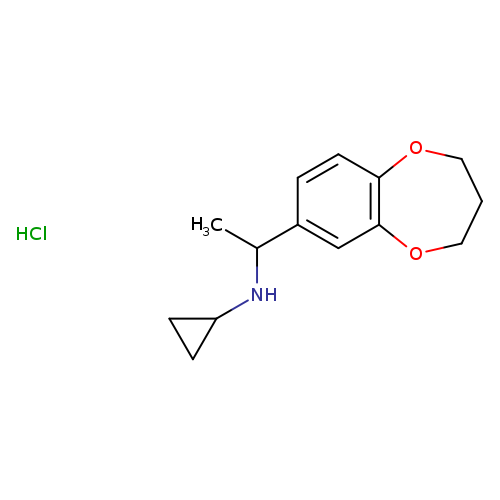 N-[1-(3,4-dihydro-2H-1,5-benzodioxepin-7-yl)ethyl]cyclopropanamine hydrochloride